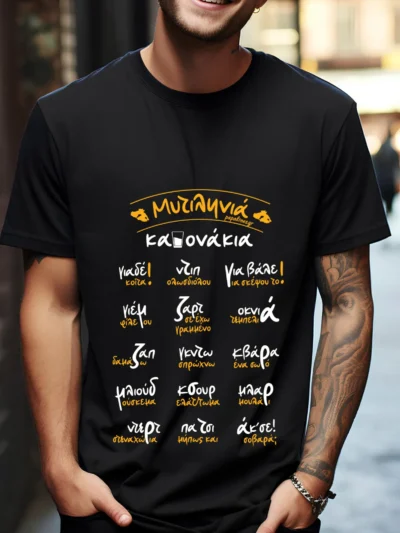 tshirt κανονάκια μαύρο