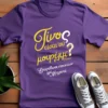 τίνος είσι σύ μωβ kids tshirt