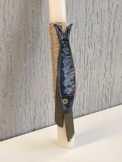 λαμπάδα παπαλίνα κεραμικό