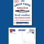 Card postal The great taste papalina
