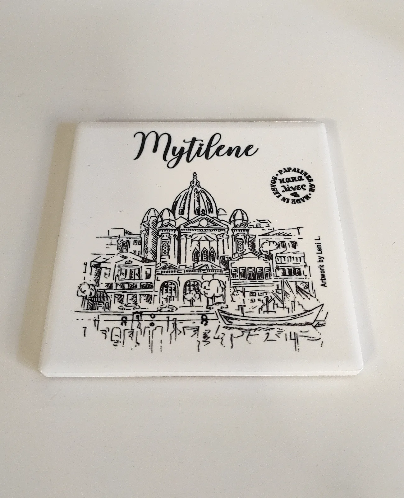 Κεραμικό σουβέρ Mytilene Lesvos island - Image 4