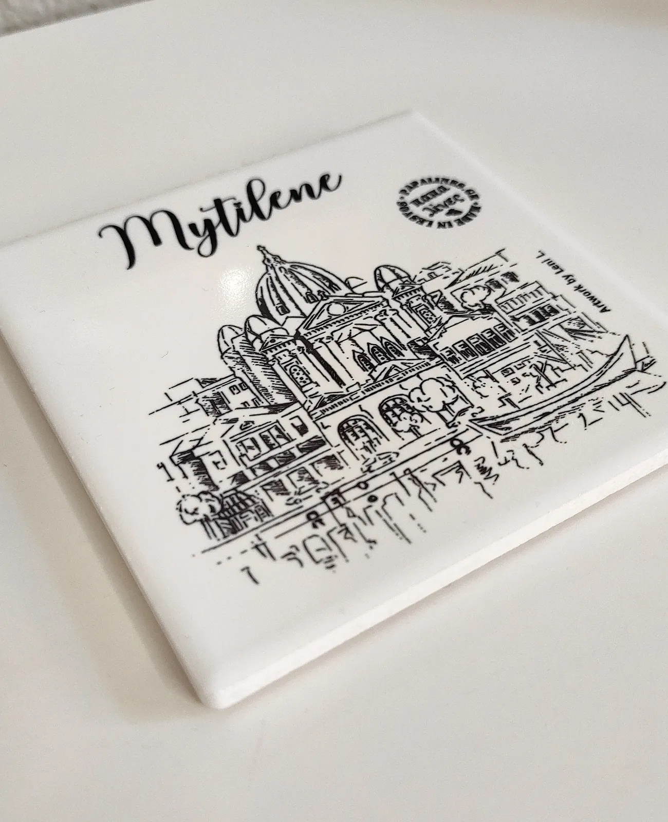 Κεραμικό σουβέρ Mytilene Lesvos island - Image 2