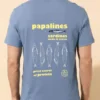 tshirt papalines back side blue