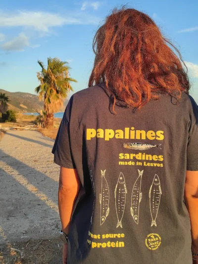 papalines tshirt yellow blue