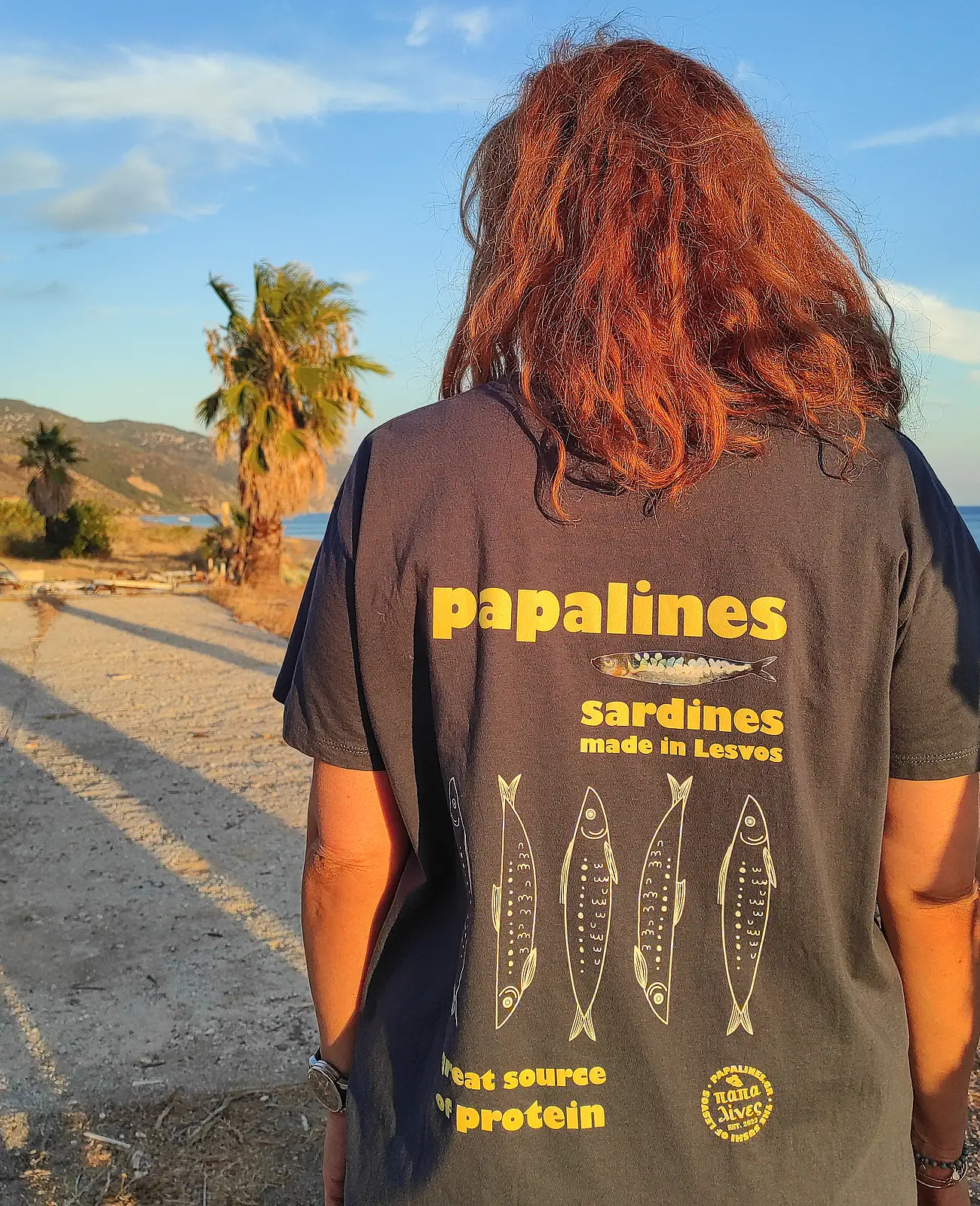 papalines tshirt yellow blue