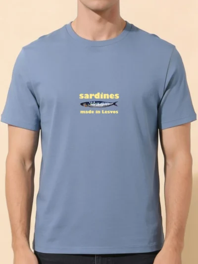 sardines tshirt blue