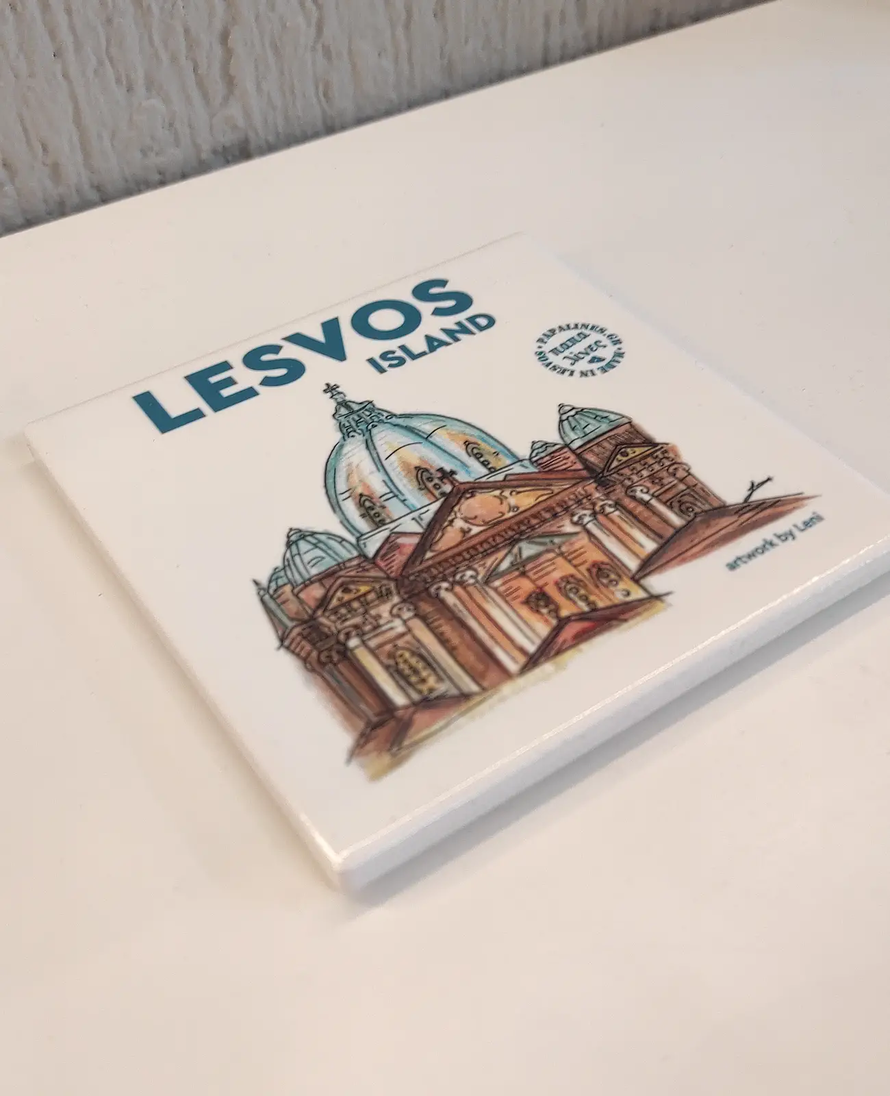 ceramic coaster Agios Therapontas