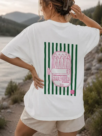 sardines olive oil tshirt